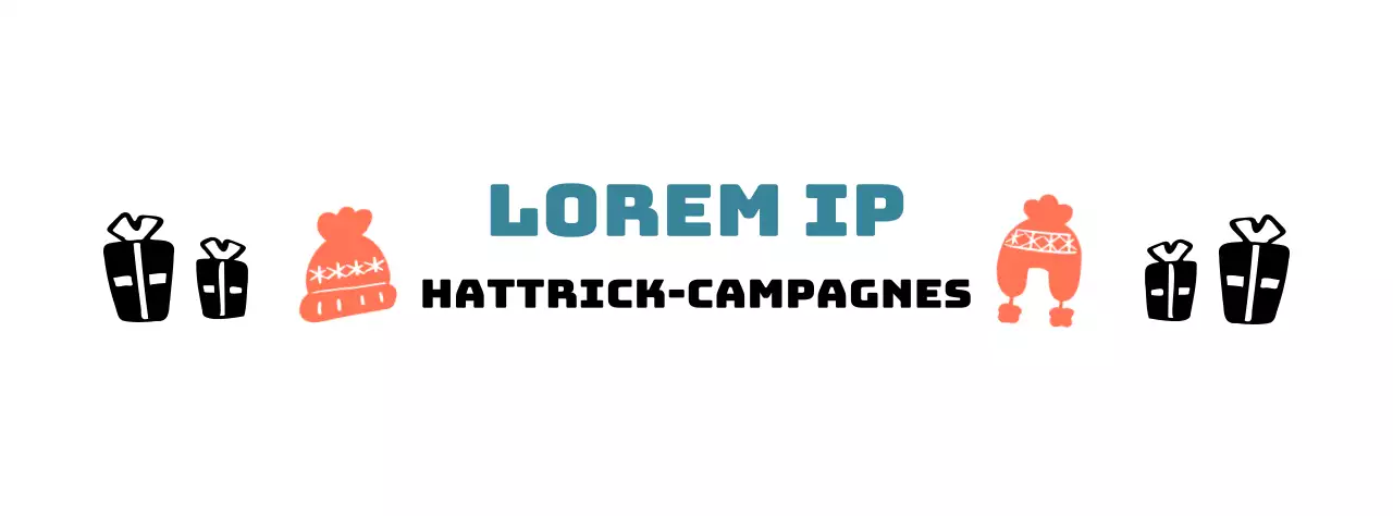 Campagnelogo met illustratie van een schattige breimuts