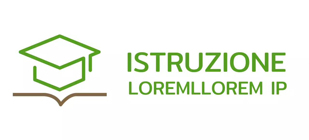 Smart Learning con cappello verde da scapolo e logo con illustrazione del libro