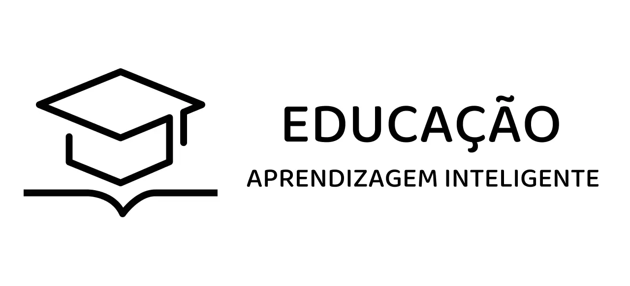 Aprendizagem inteligente com um boné de bacharel e um logótipo de ilustração de livros