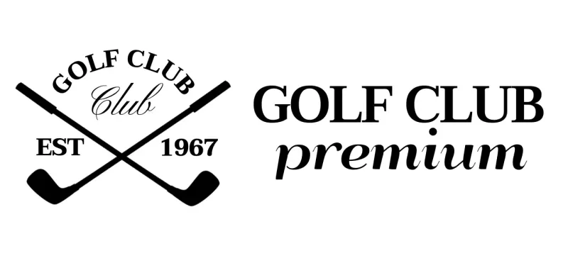 Tongkat golf dengan logo klub golf untuk kesan berkelas