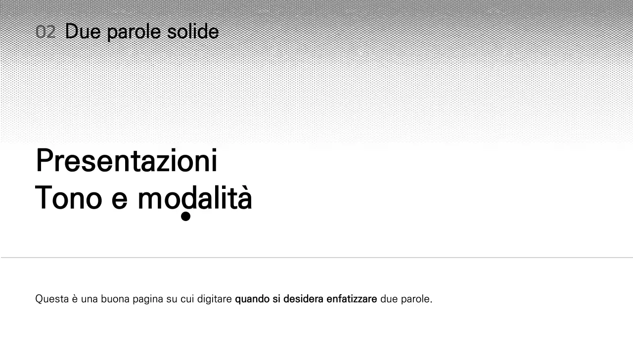 Semplice presentazione di variazione del layout in bianco e nero