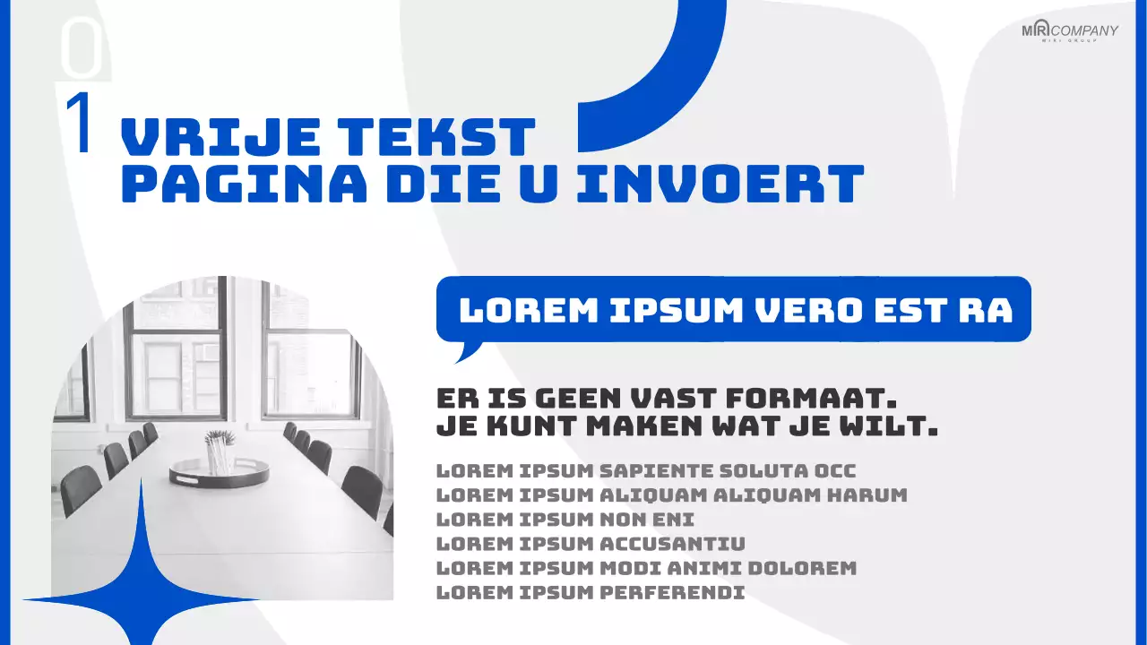 Moderne zakelijke rapporten in blauw