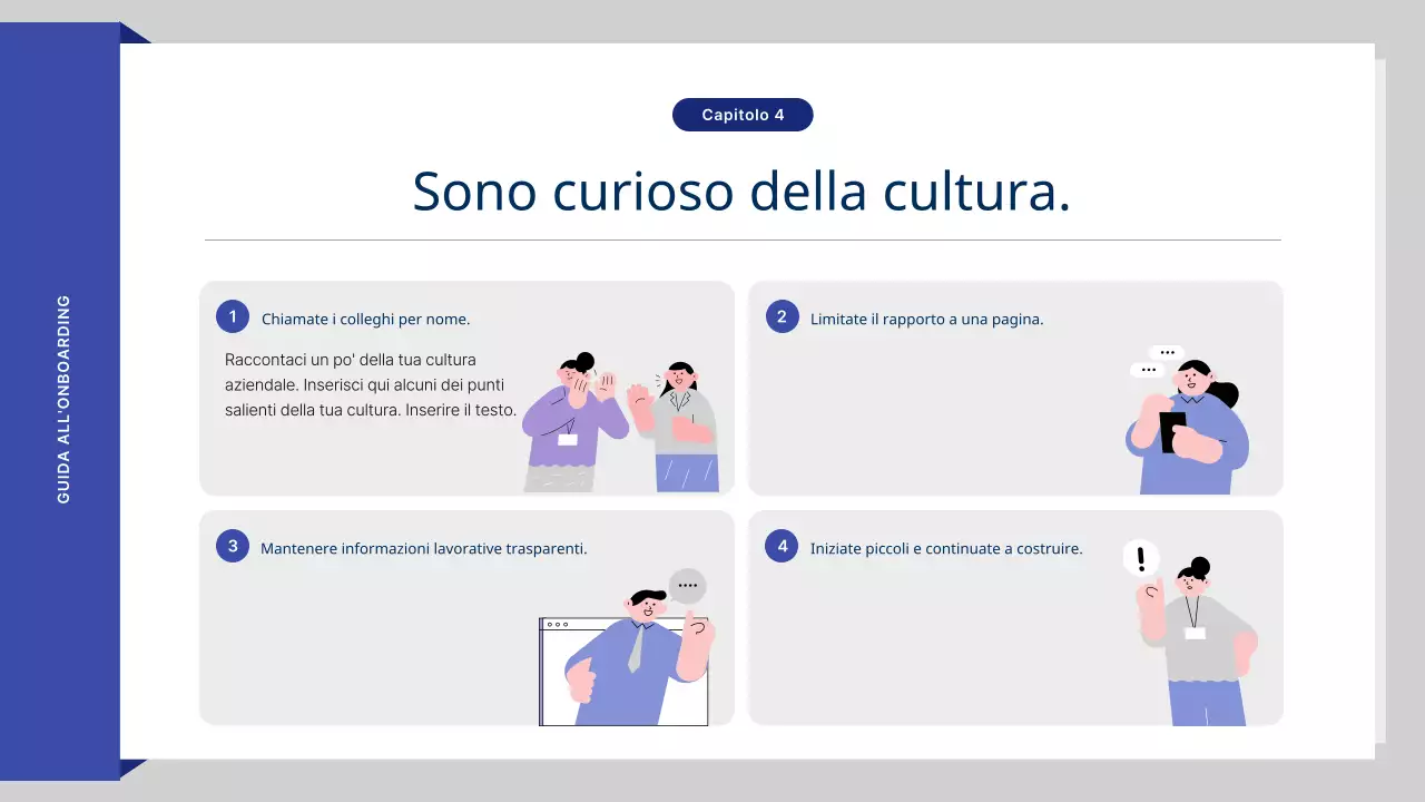 I materiali di formazione sulle risorse umane di Blue's lovely