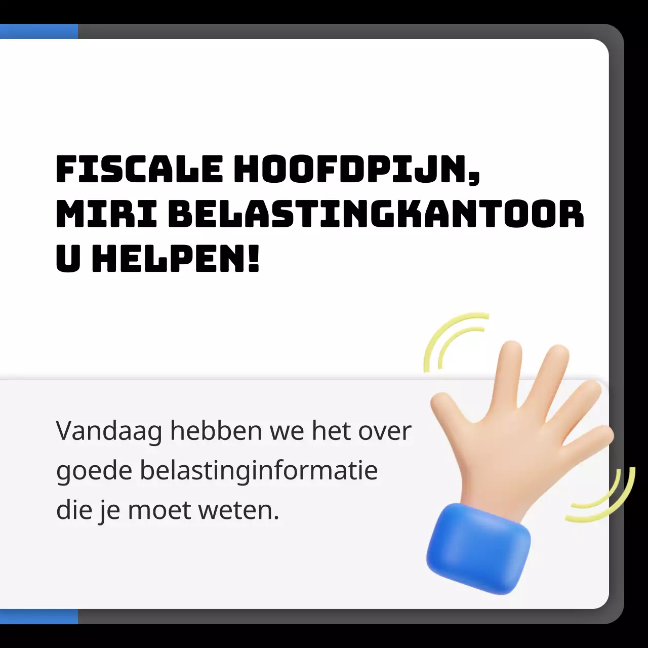 Fiscale boekhouding gemarkeerd in zwart en blauw