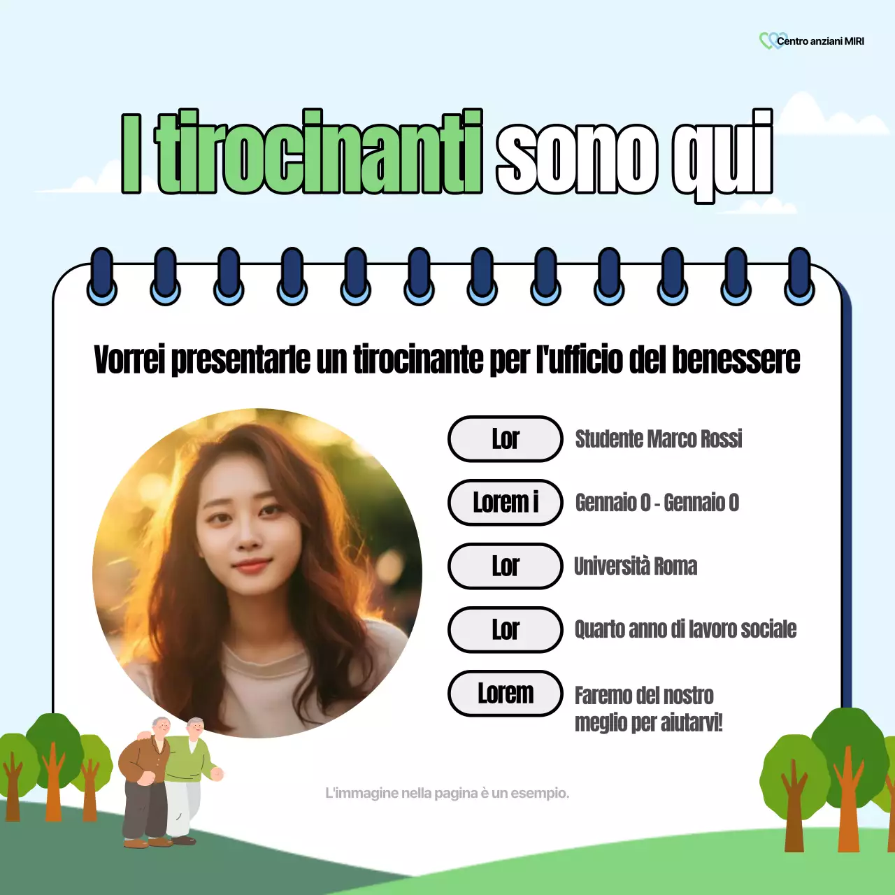 Un bel post sull'ufficio del benessere in verde e arcobaleno