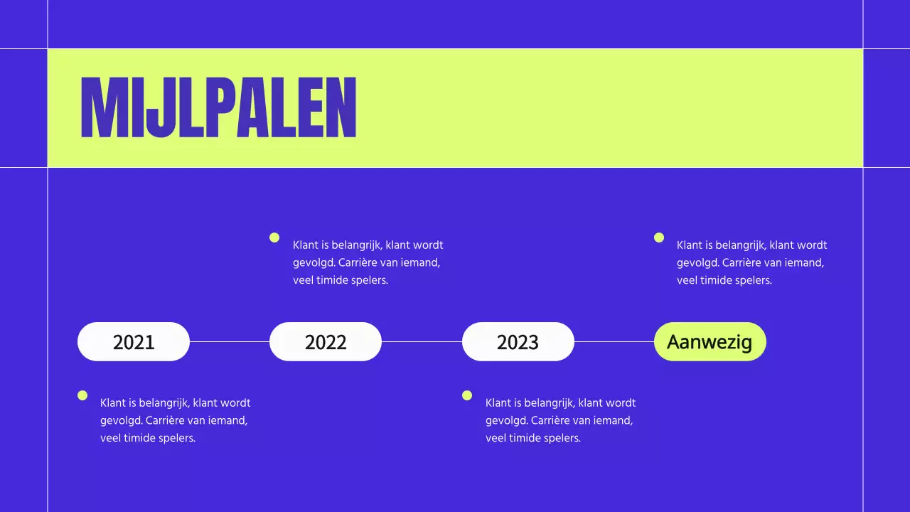 Blauw en neon modern zakelijk profielmateriaal