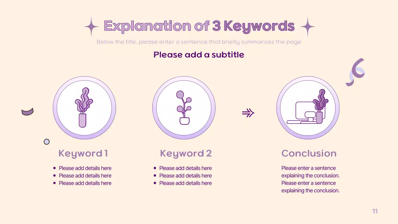 A simple PM presentation in yellow and purple