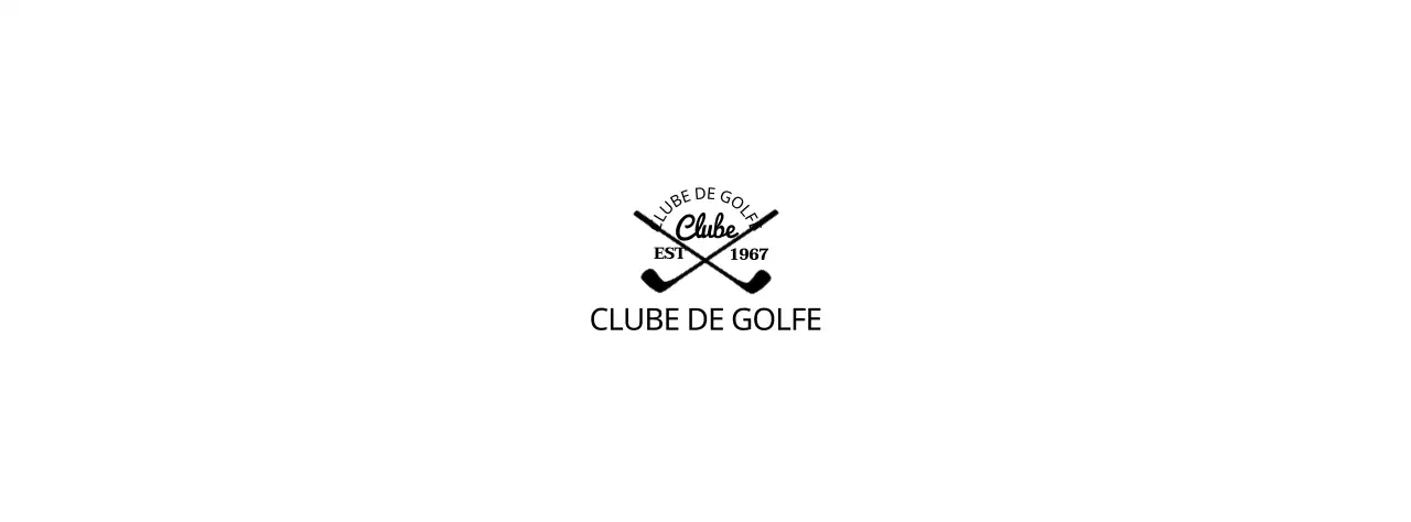 Tacos de golfe com o logótipo do clube de golfe para um visual de classe