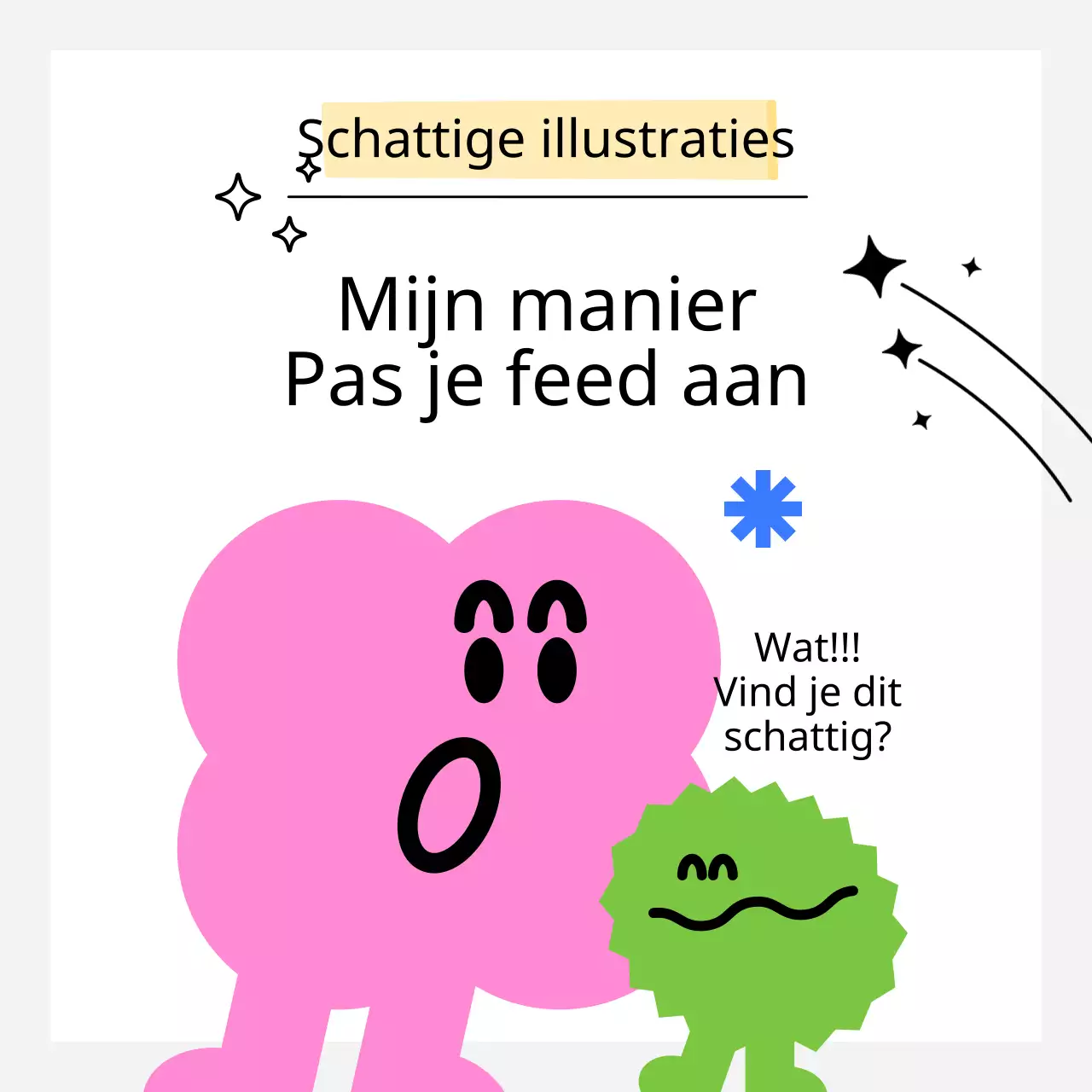 Eenvoudig, wit, geïllustreerd voederplan