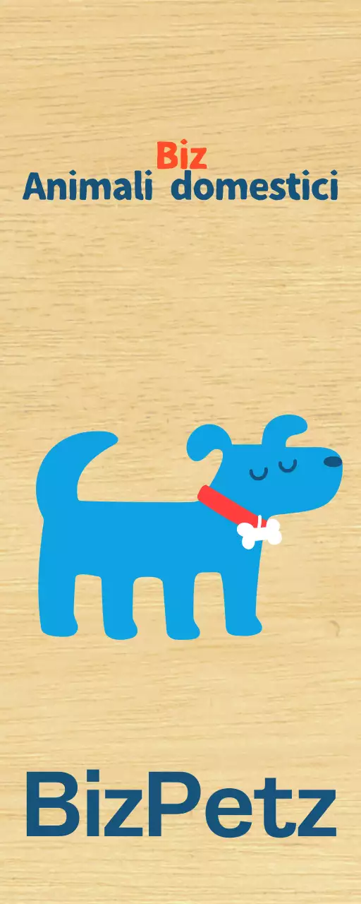 Promuovere un semplice caffè blu per cuccioli carini