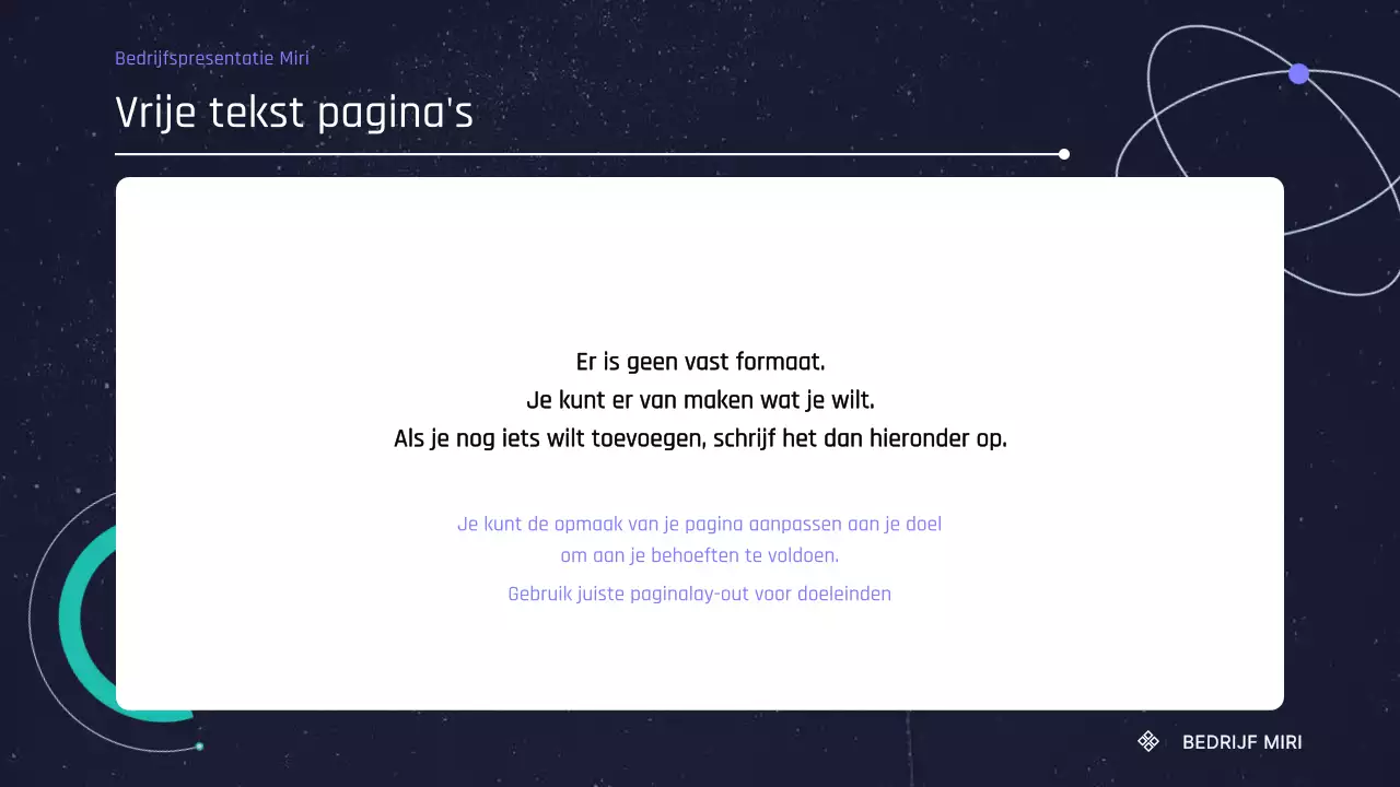 Vergadermateriaal met een eenvoudige mintkleurige en paarse achtergrond