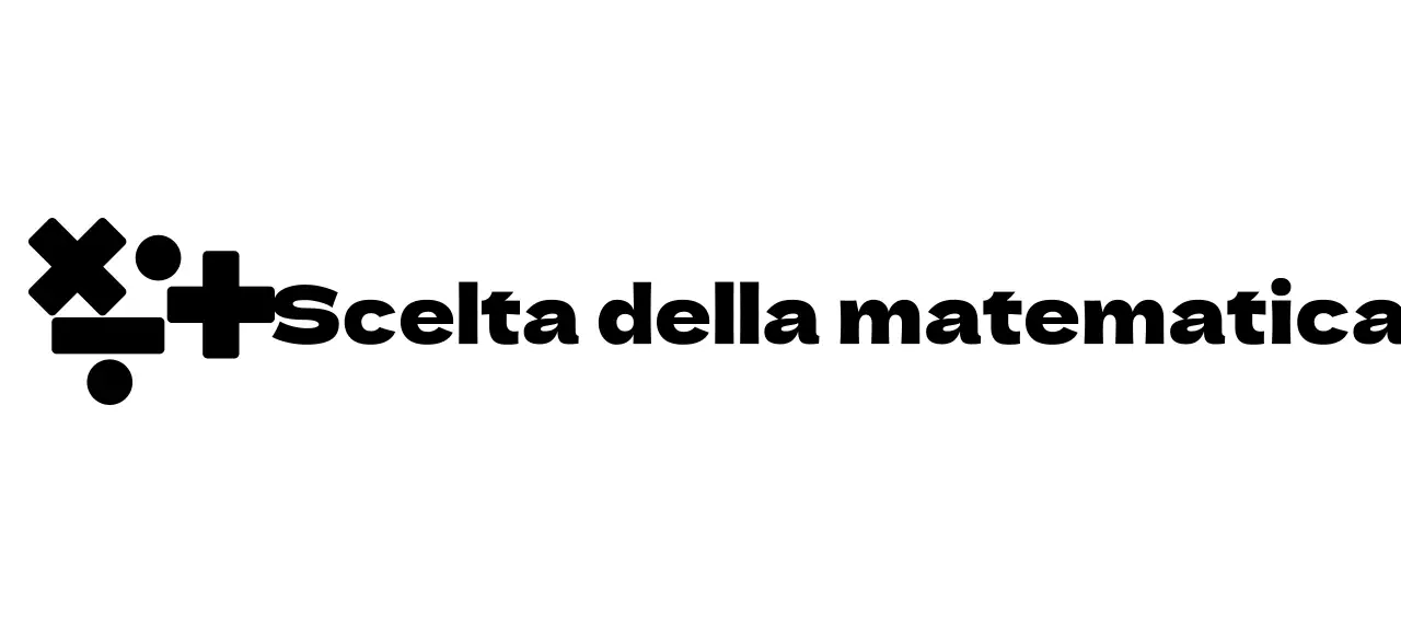Concetto di logo della scuola di matematica con simbolo della matematica