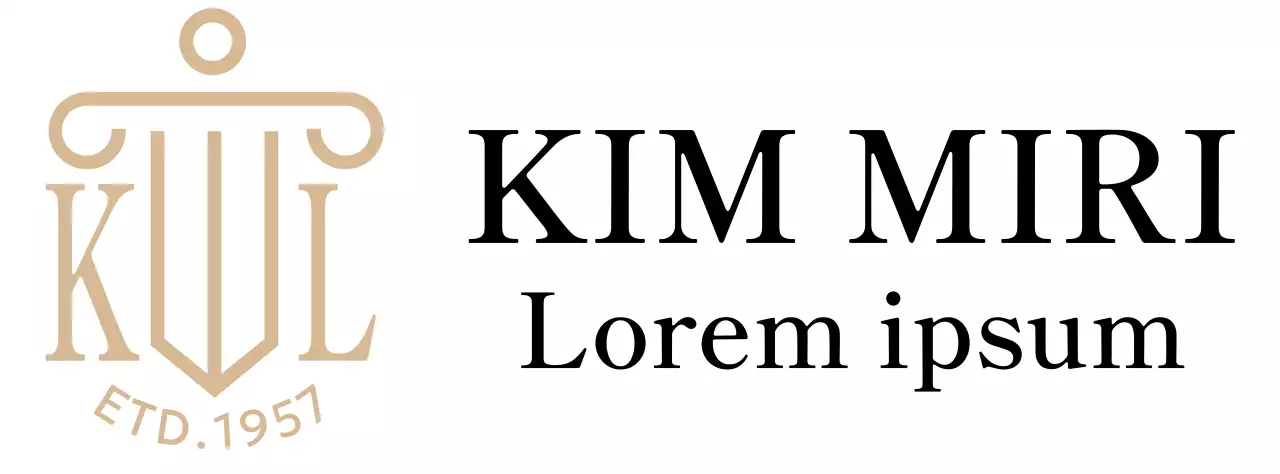 A law firm with a classy feel with a gold illustrated logo