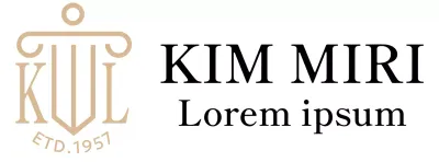 A law firm with a classy feel with a gold illustrated logo