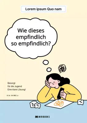 Gelbe, minimalistische Lösungen Bucheinband