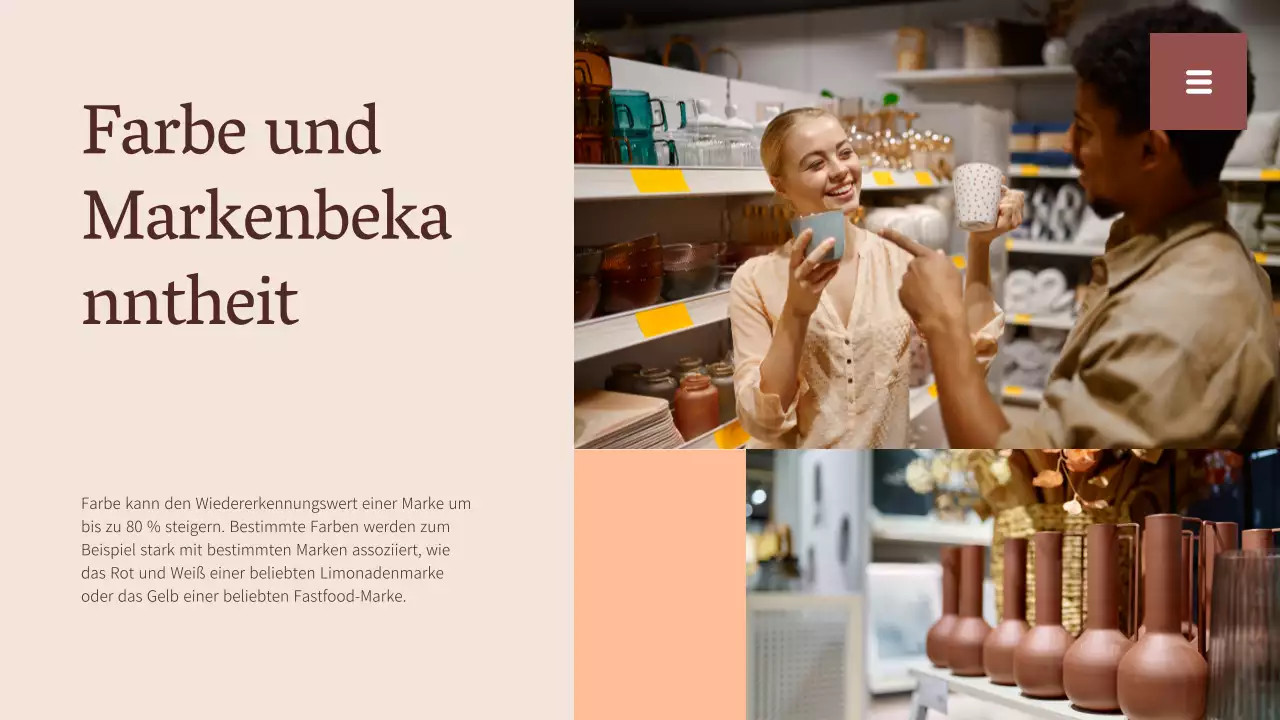 Beige und Weiß Einfache Farbe Trendbericht Ressourcen