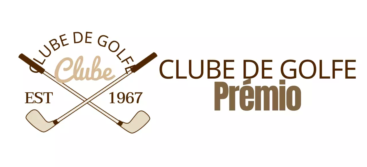 Tacos de golfe com o logótipo do clube de golfe em castanho para um toque de classe