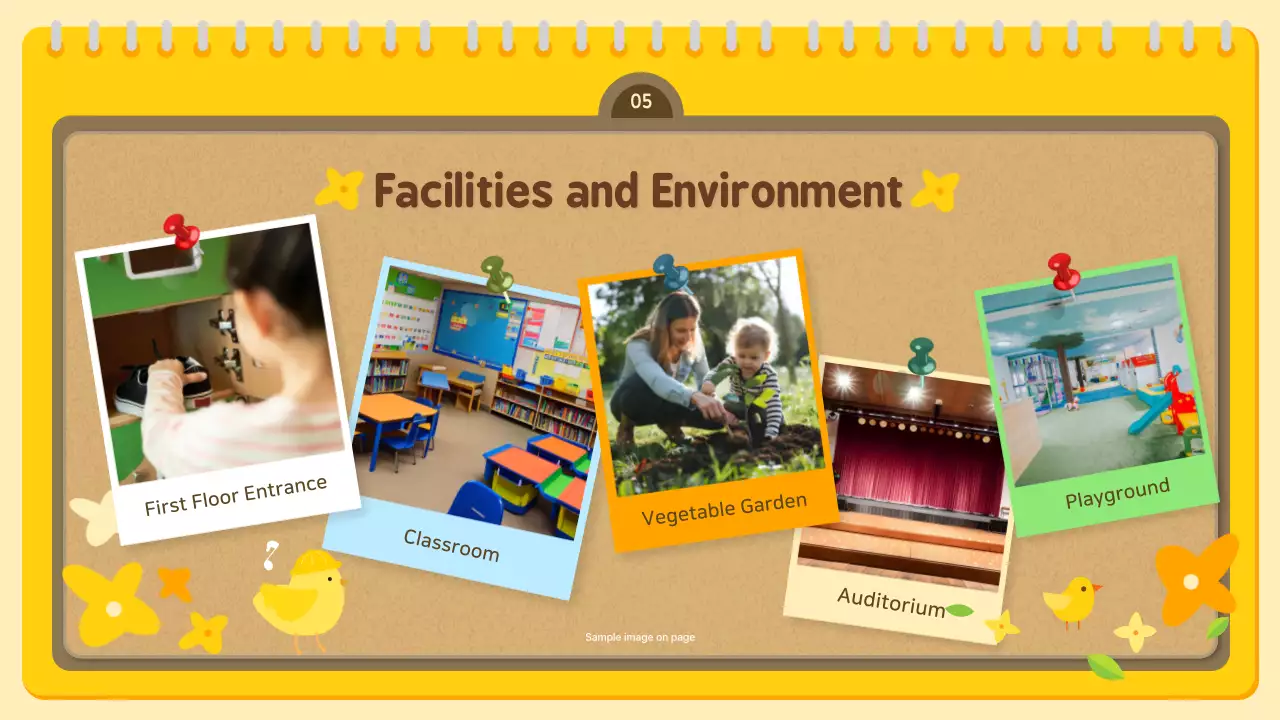 Yellow Playful Kindergarten Invitation Presentation