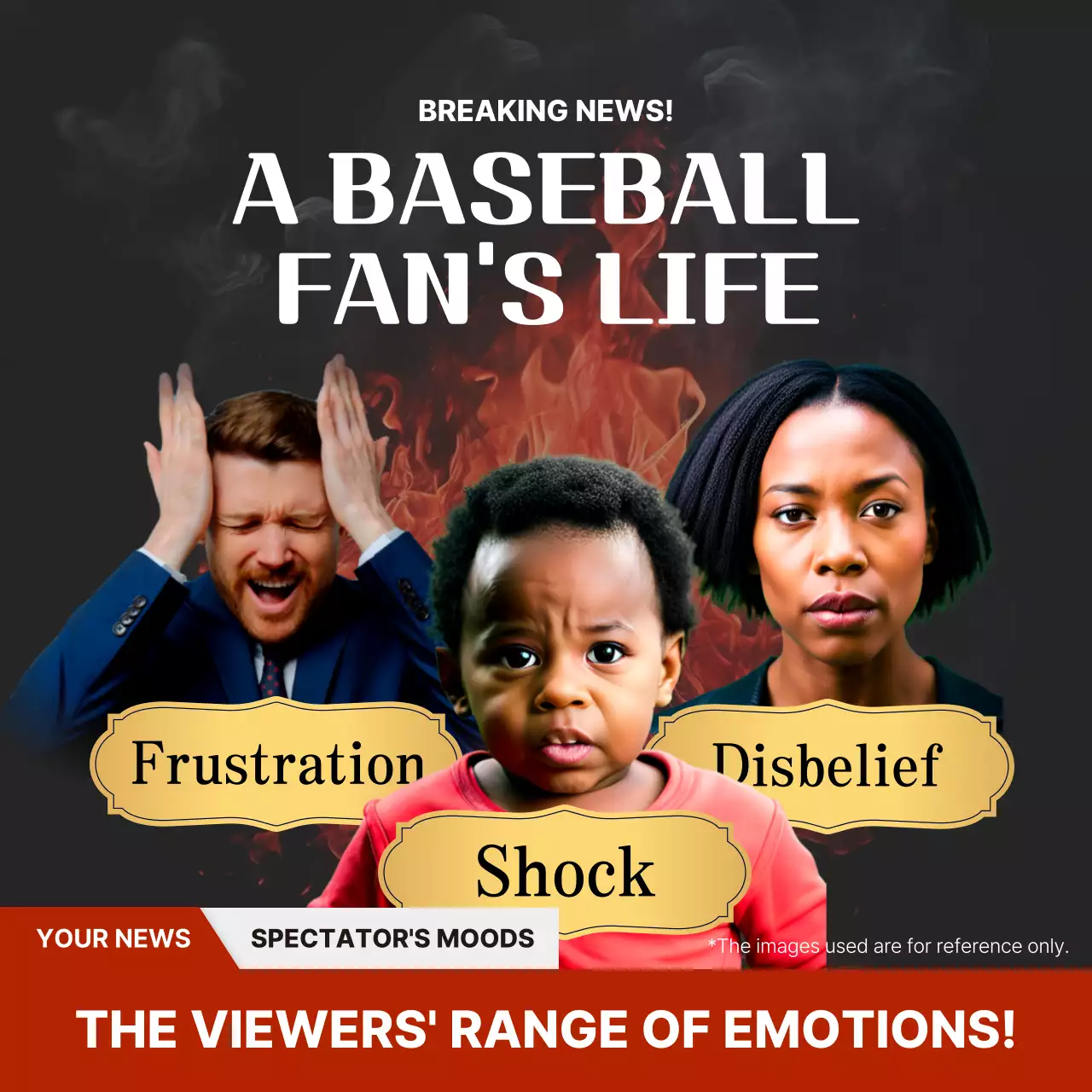 Red Modern Baseball Advertisement Social Media Post