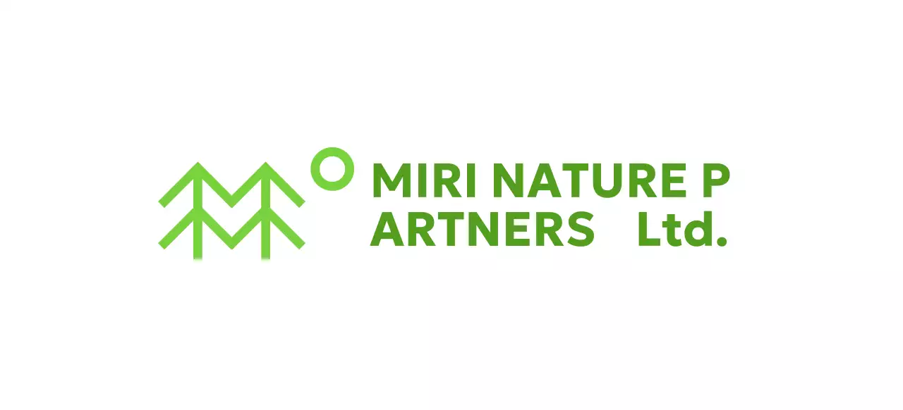 Nature conservation with simple illustrations of trees and green colors