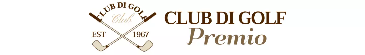 Mazze da golf con logo di colore marrone per una sensazione di qualità superiore