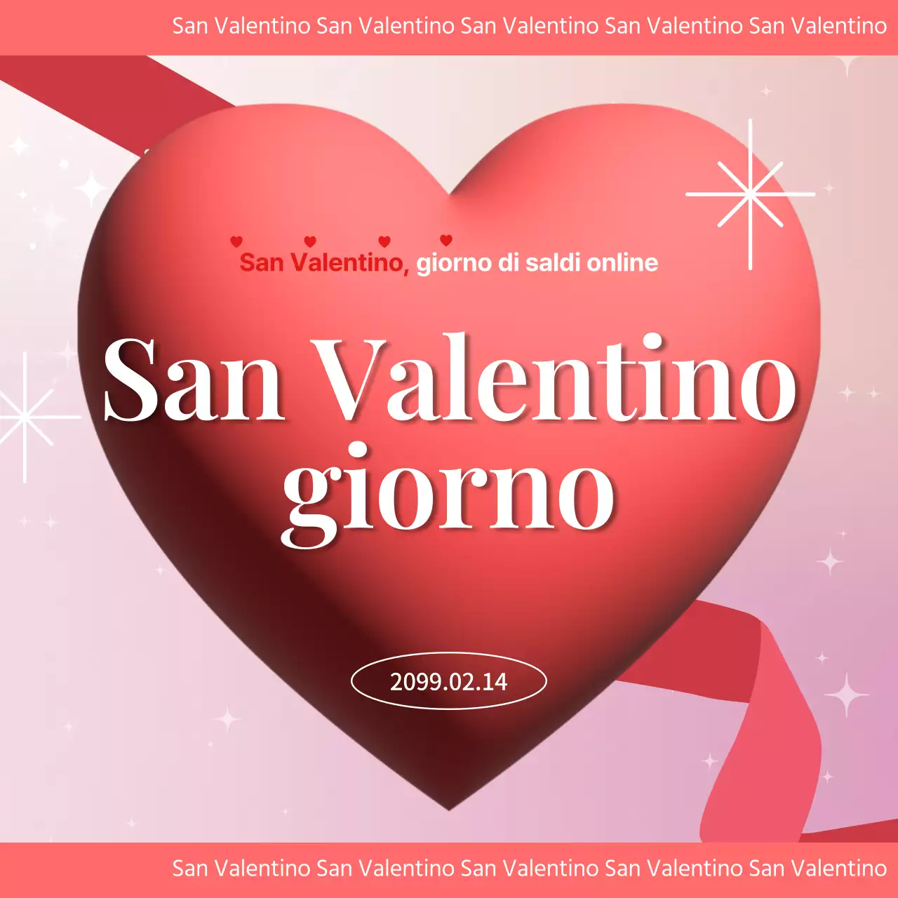 Un lussuoso annuncio di San Valentino in marrone e rosso