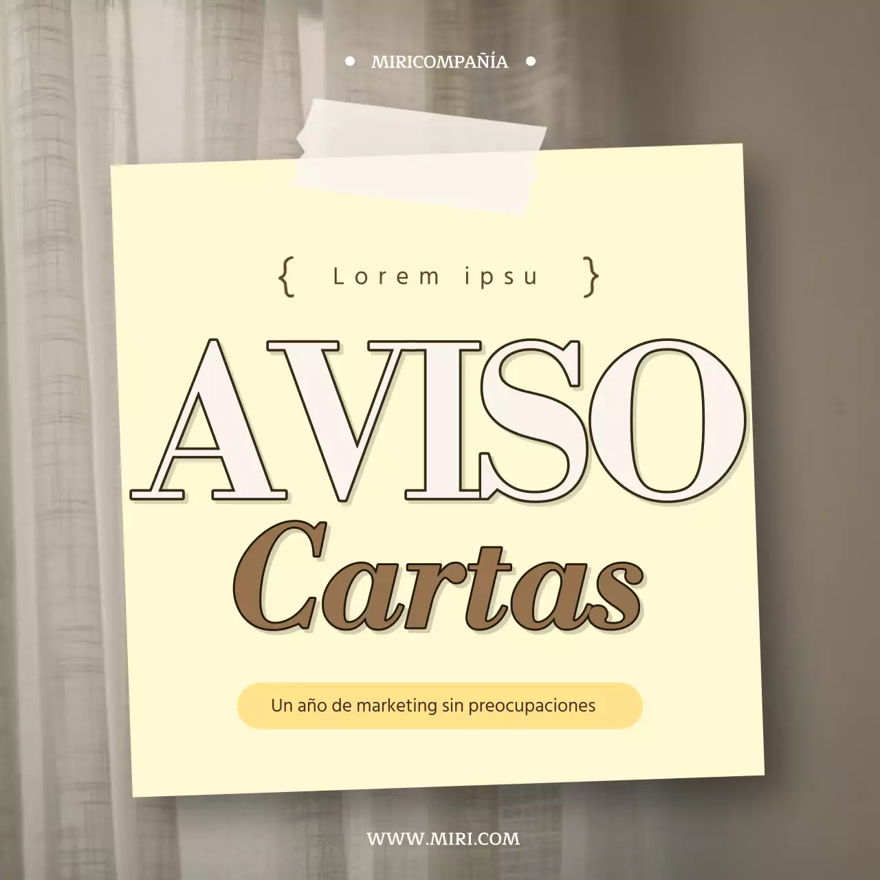 Un año en la vida del marketing beige y amarillo