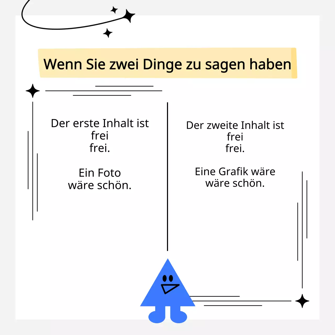 Einfacher, weißer, illustrierter Fütterungsplan