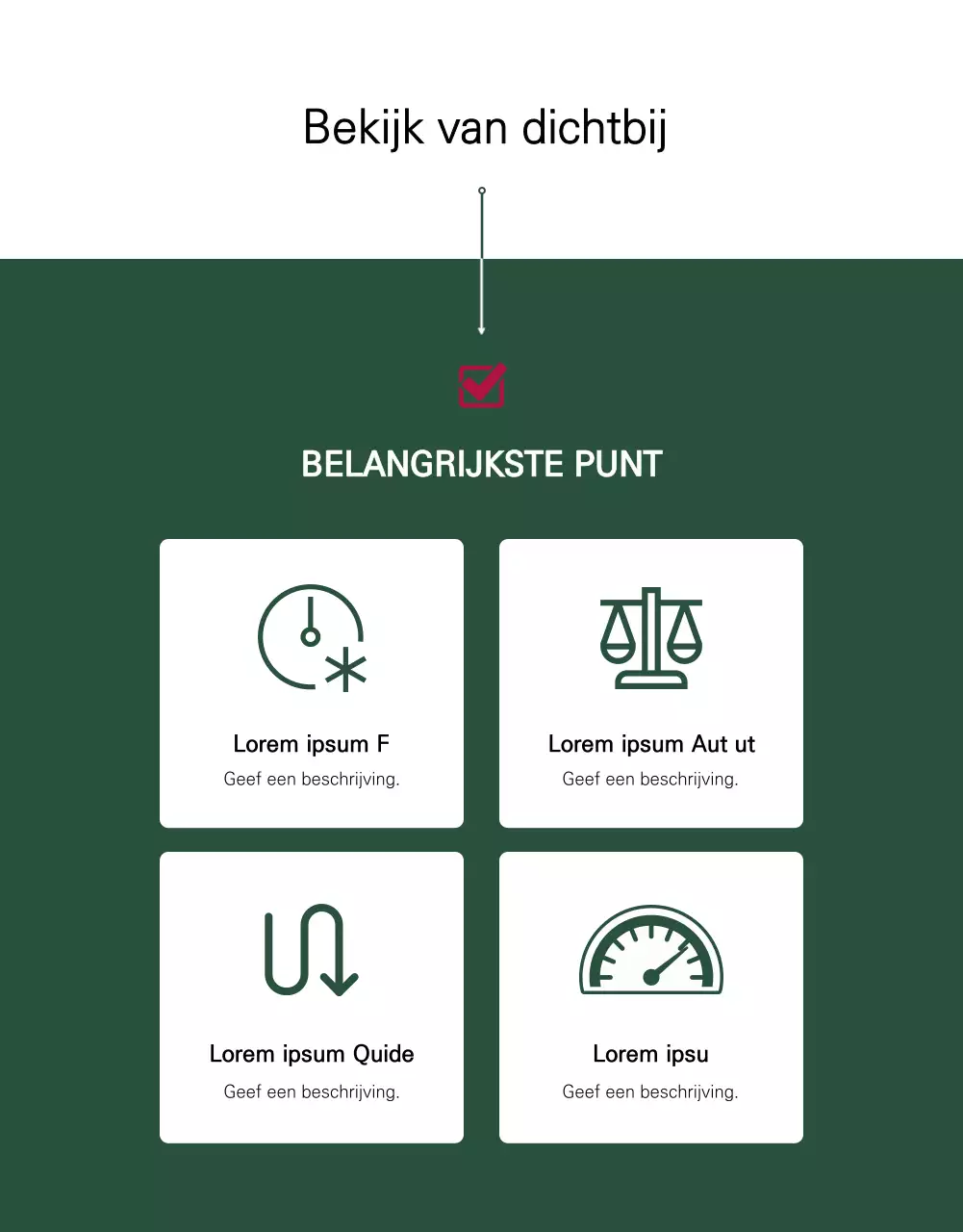 Een minimalistische wit met groene Tumblr advertentie voor nieuwkomers