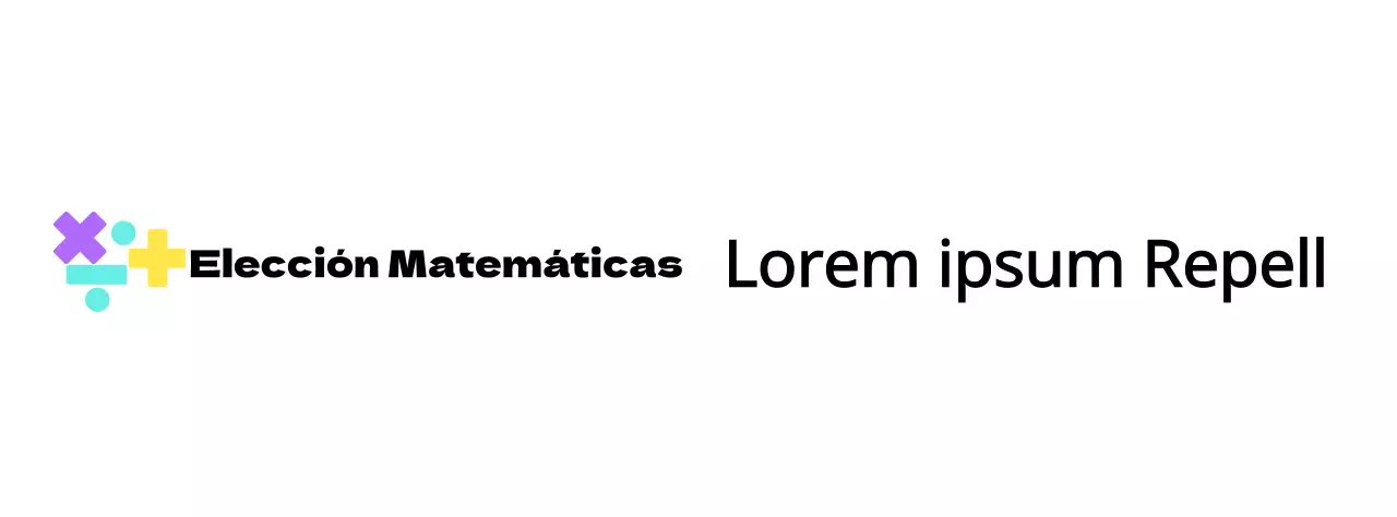 Concepto de logotipo de escuela de matemáticas con símbolo matemático multicolor
