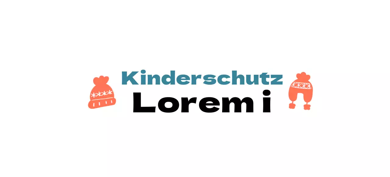 Kampagnenlogo mit einer niedlichen Strickmützen-Illustration