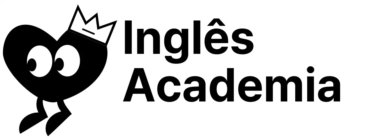 Um conceito giro de academia de língua inglesa com personagens de coração