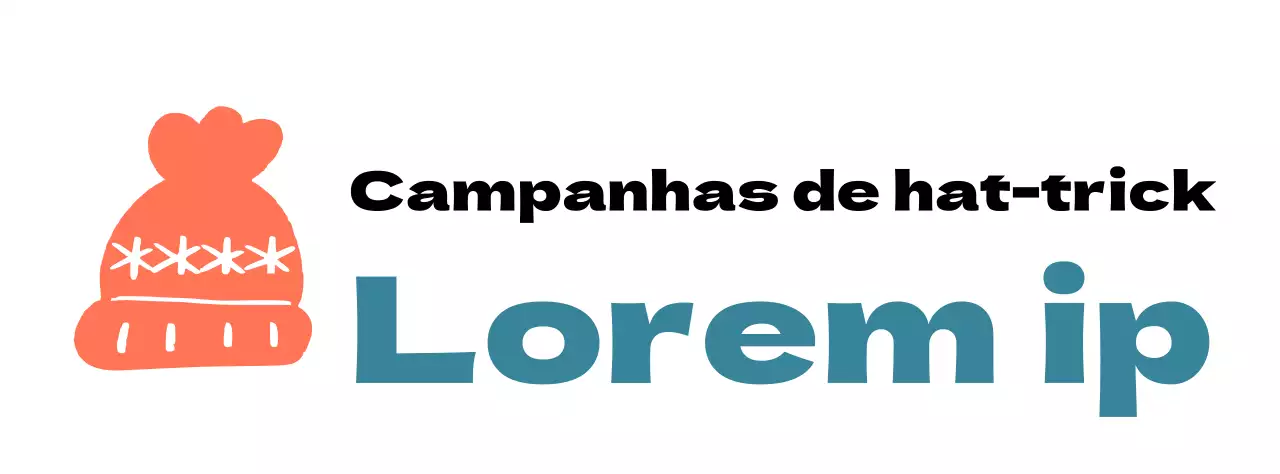 Logótipo da campanha com uma ilustração de um gorro de tricô giro