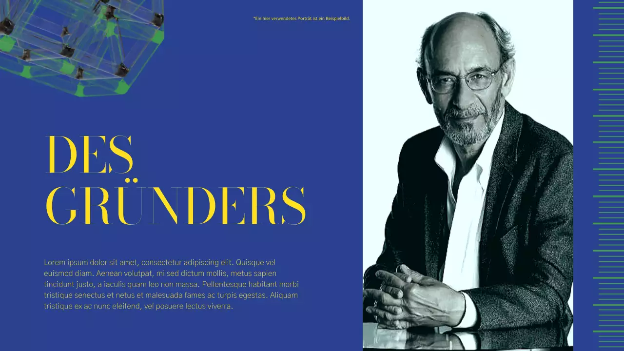 Green and Pink Modern Business Profile Report