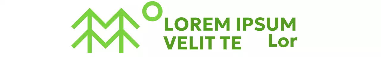 Einfacher Naturschutz mit Baumillustrationen und grünen Farben