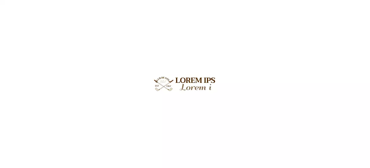 Palos de golf con el logotipo del club en color marrón para dar una sensación de clase