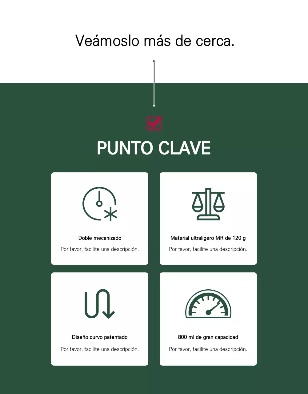Un anuncio Tumblr minimalista en blanco y verde