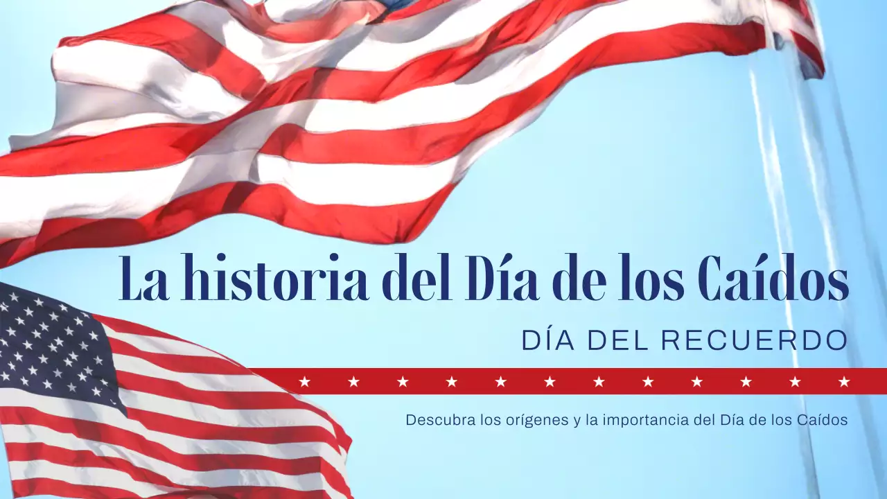 Azul cielo y rojo Historia clásica Día del Recuerdo Introducción