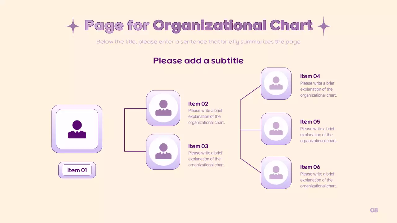 A simple PM presentation in yellow and purple