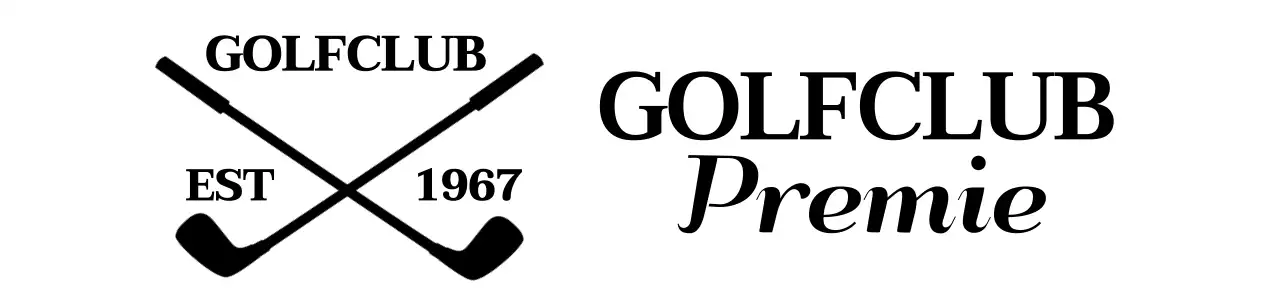 Golfclubs met het golfclublogo voor een stijlvolle look