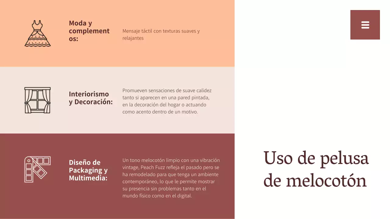 Recursos del informe de tendencias de colores beige y blanco sencillos