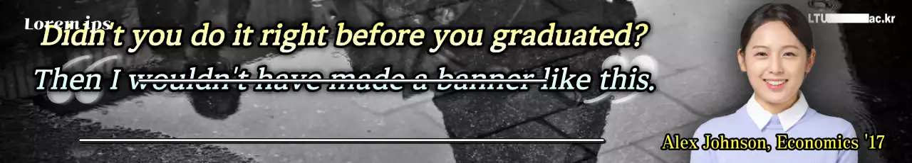 Cụm từ chúc mừng tốt nghiệp vui nhộn trên nền đen trắng