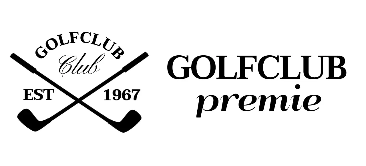 Golfclubs met het golfclublogo voor een stijlvolle look