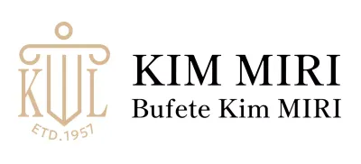 Despacho de abogados con un logotipo ilustrado y un toque de clase