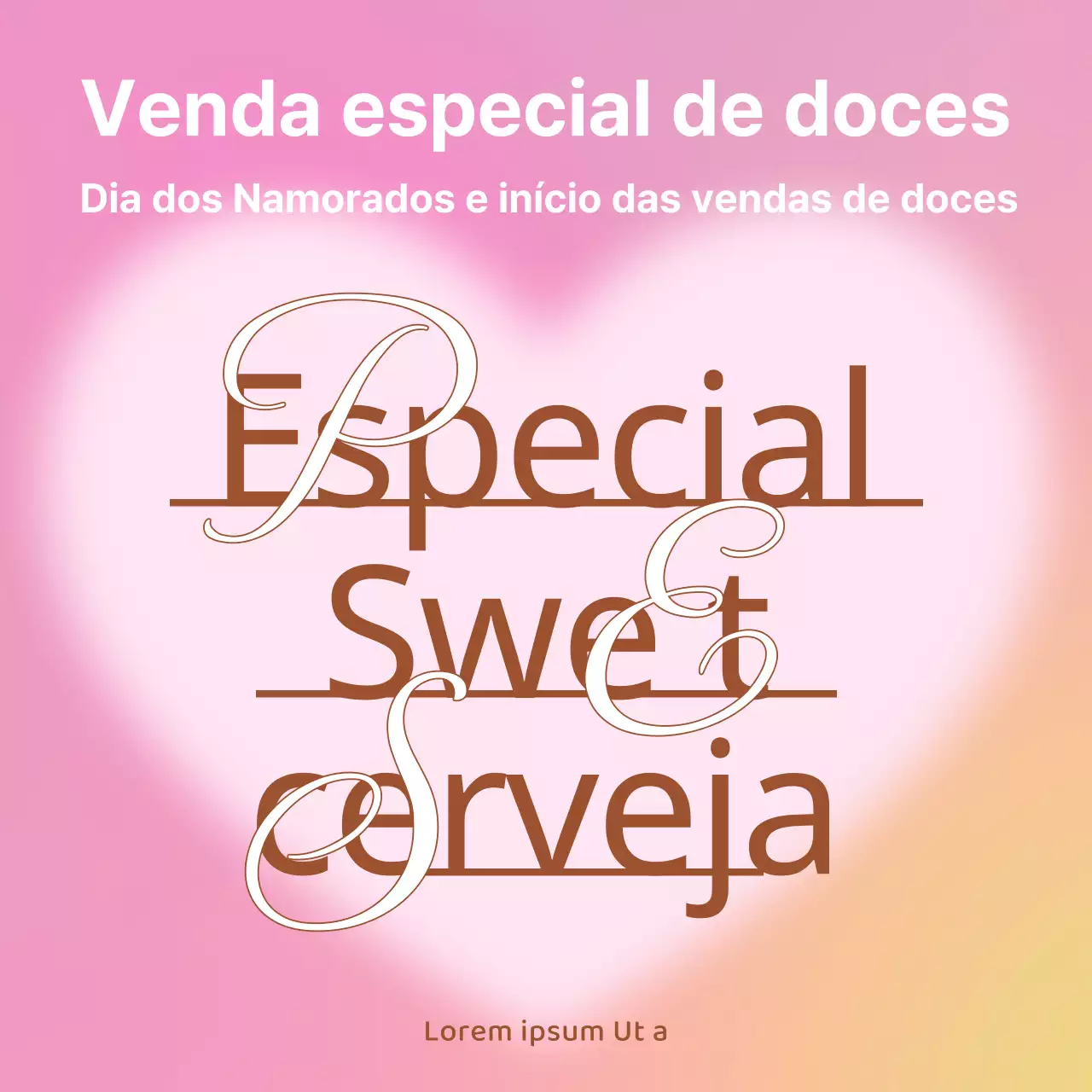 Promover uma venda cor-de-rosa para o Dia dos Namorados