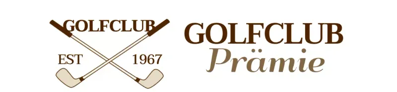 Golfschläger mit braunem Golfschläger-Logo für ein stilvolles Gefühl
