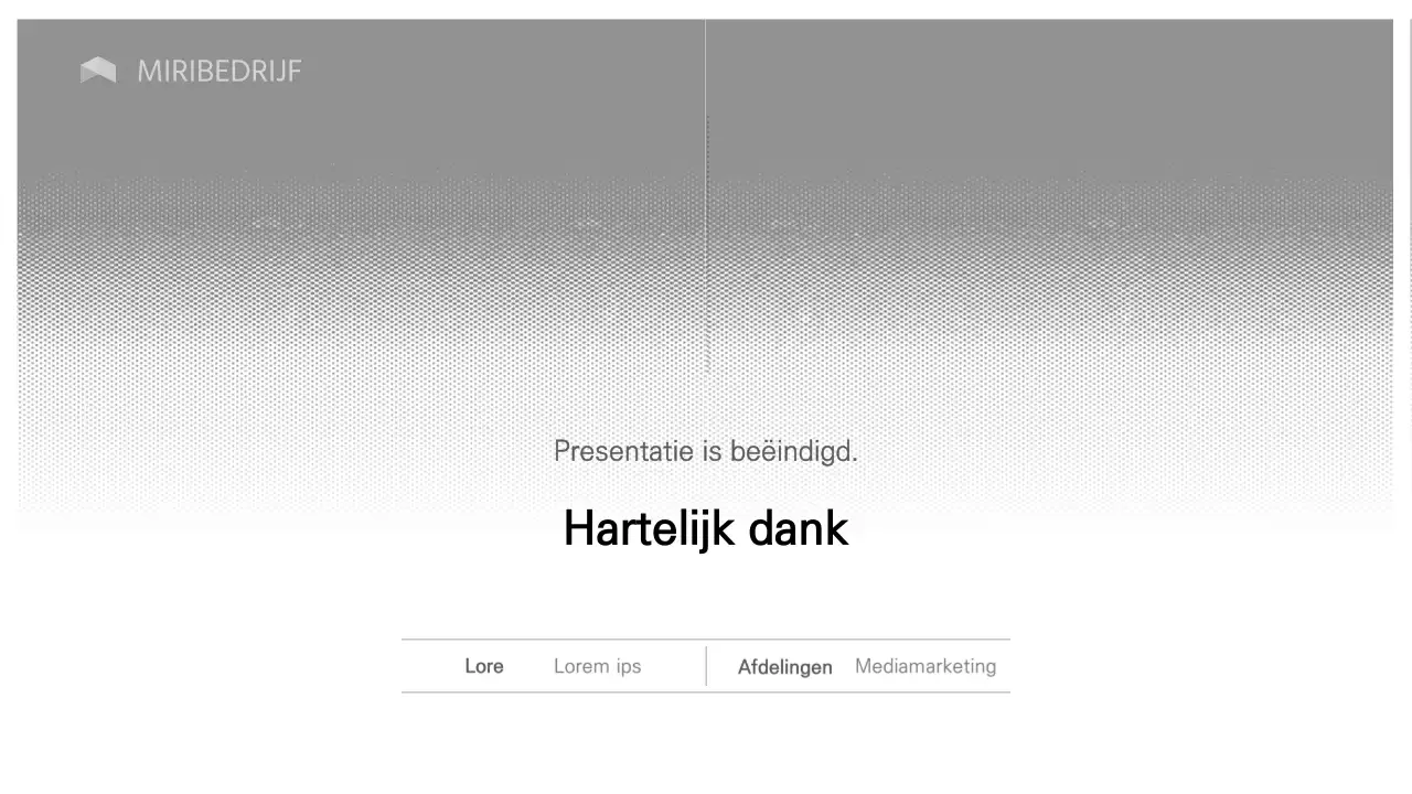 Eenvoudige zwart-wit lay-outvariatie presentatie