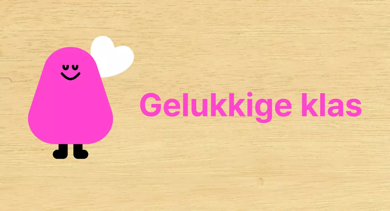 Roze Karakter Geïllustreerde Kleuterklasgids