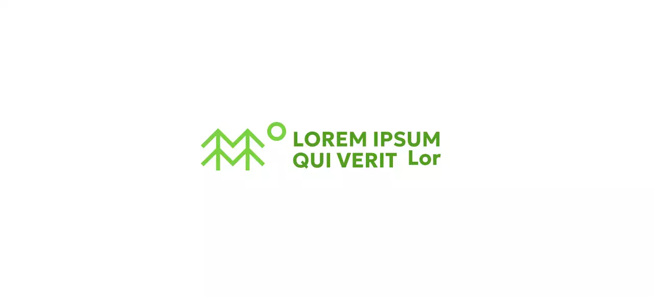 Naturschutz mit einfachen Baumillustrationen und grünen Farben