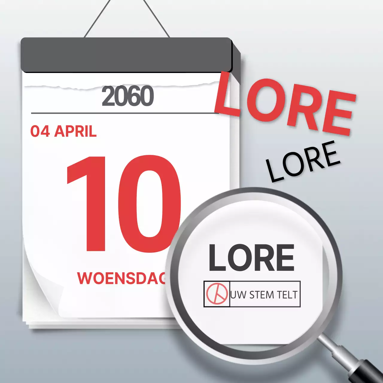 Bevorder verkiezingsdeelname met eenvoudig grijs en rood